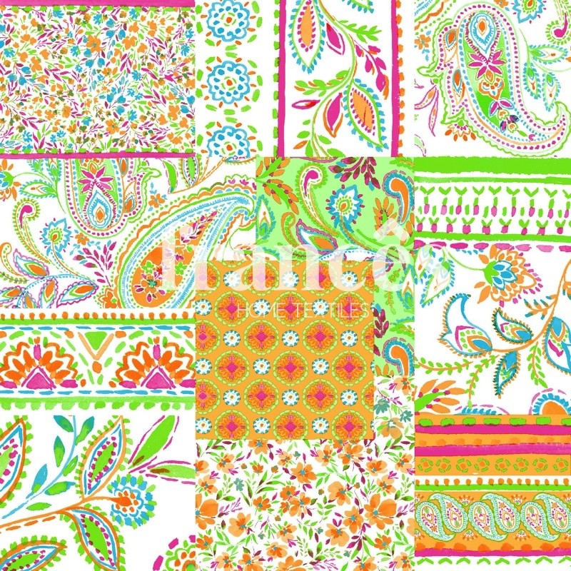 PAISLEY NARANJA TEFLON