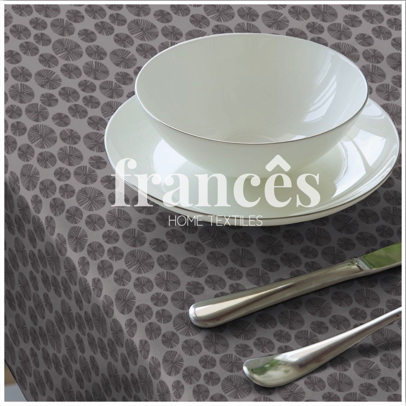 DOTS TAUPE DARK HULE PVC